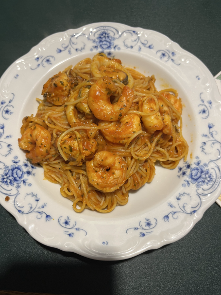 Spaghetti/Garnelen